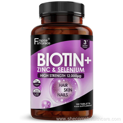 biotin Hair Skin Nail Support Biotin Zinc tablets